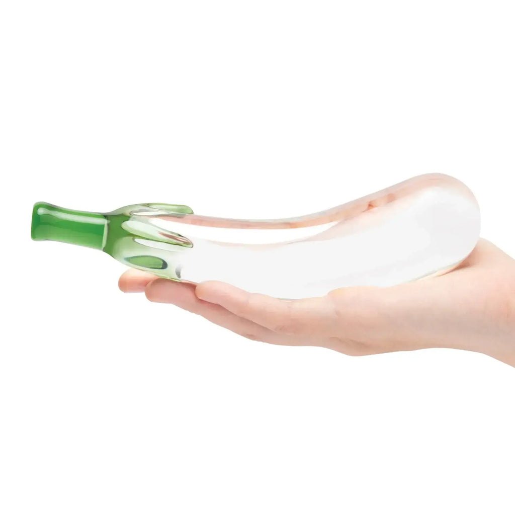 Eggplant Ecstasy 7.25’’ Glass Dildo