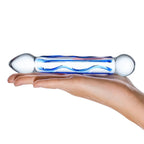 gläs 6.5" Full Tip Textured Glass Dildo - Rolik®
