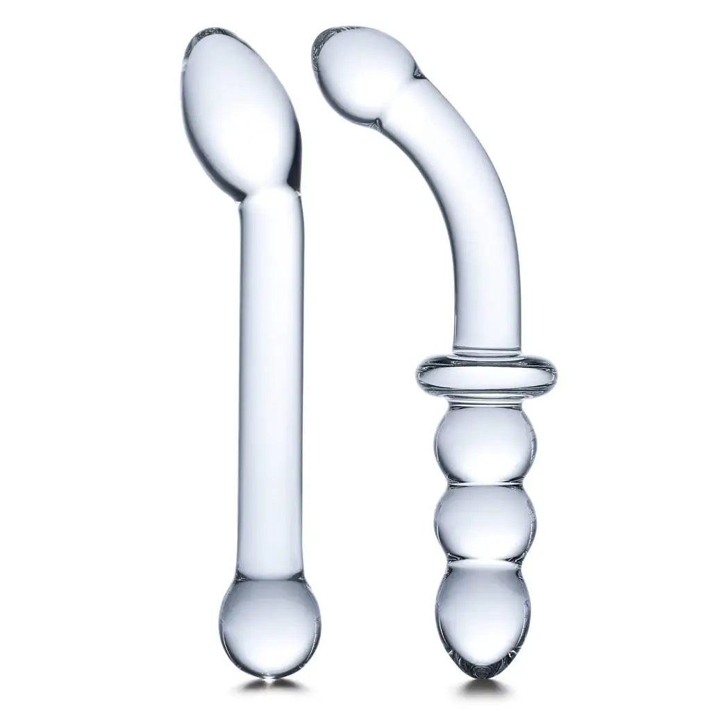 gläs G - Spot Pleasure Glass Dildo and Butt Plug Set - Rolik®
