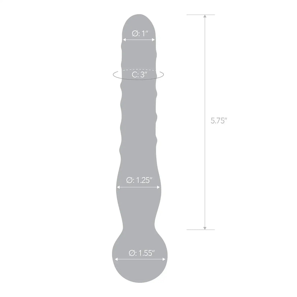 Gläs Joystick Clear Glass Dildo - Rolik®