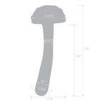 Multicolor Magic Mushroom Dildo 7.5’’ Glass