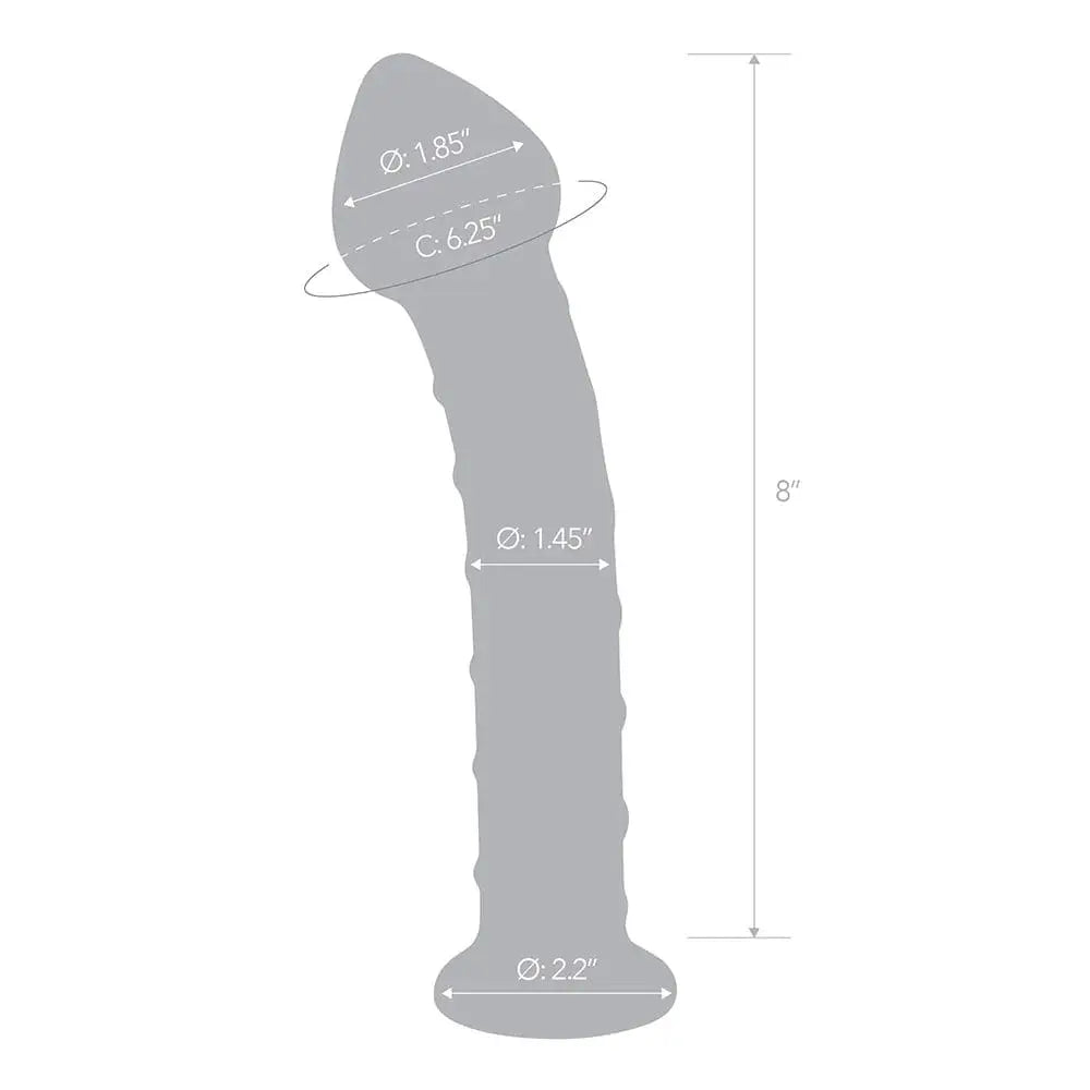 gläs 8" Mr. Swirly Glass Dildo - Rolik®