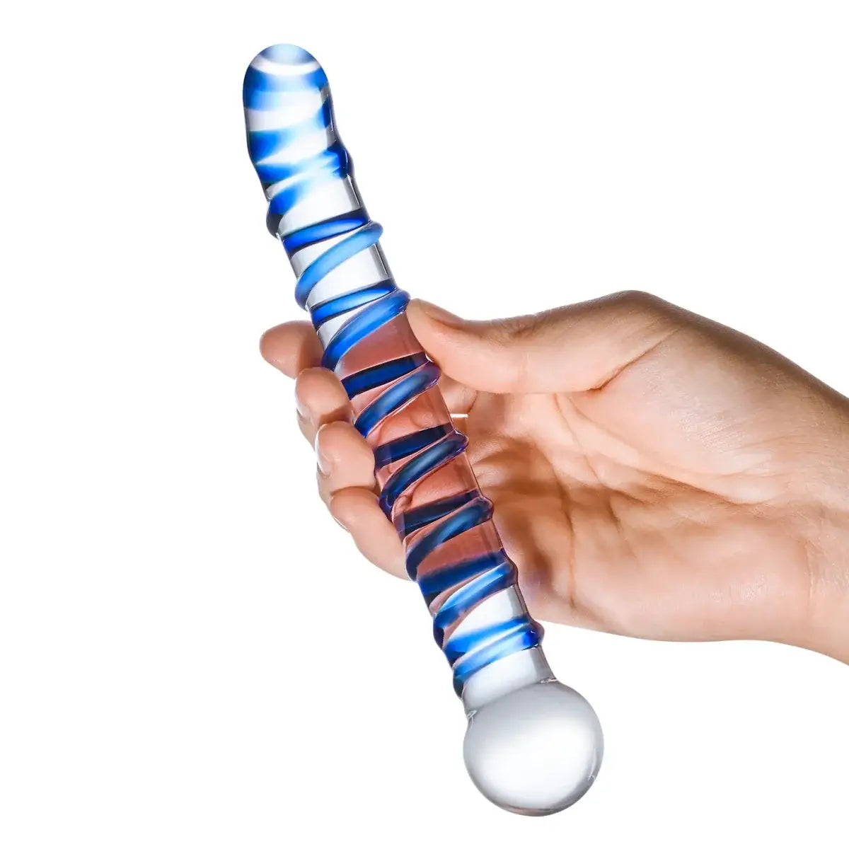 gläs 6.5" Mr. Swirly G - Spot Glass Dildo - Rolik®