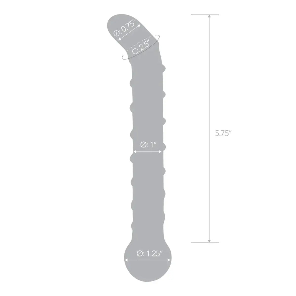 gläs 6.5" Mr. Swirly G - Spot Glass Dildo - Rolik®