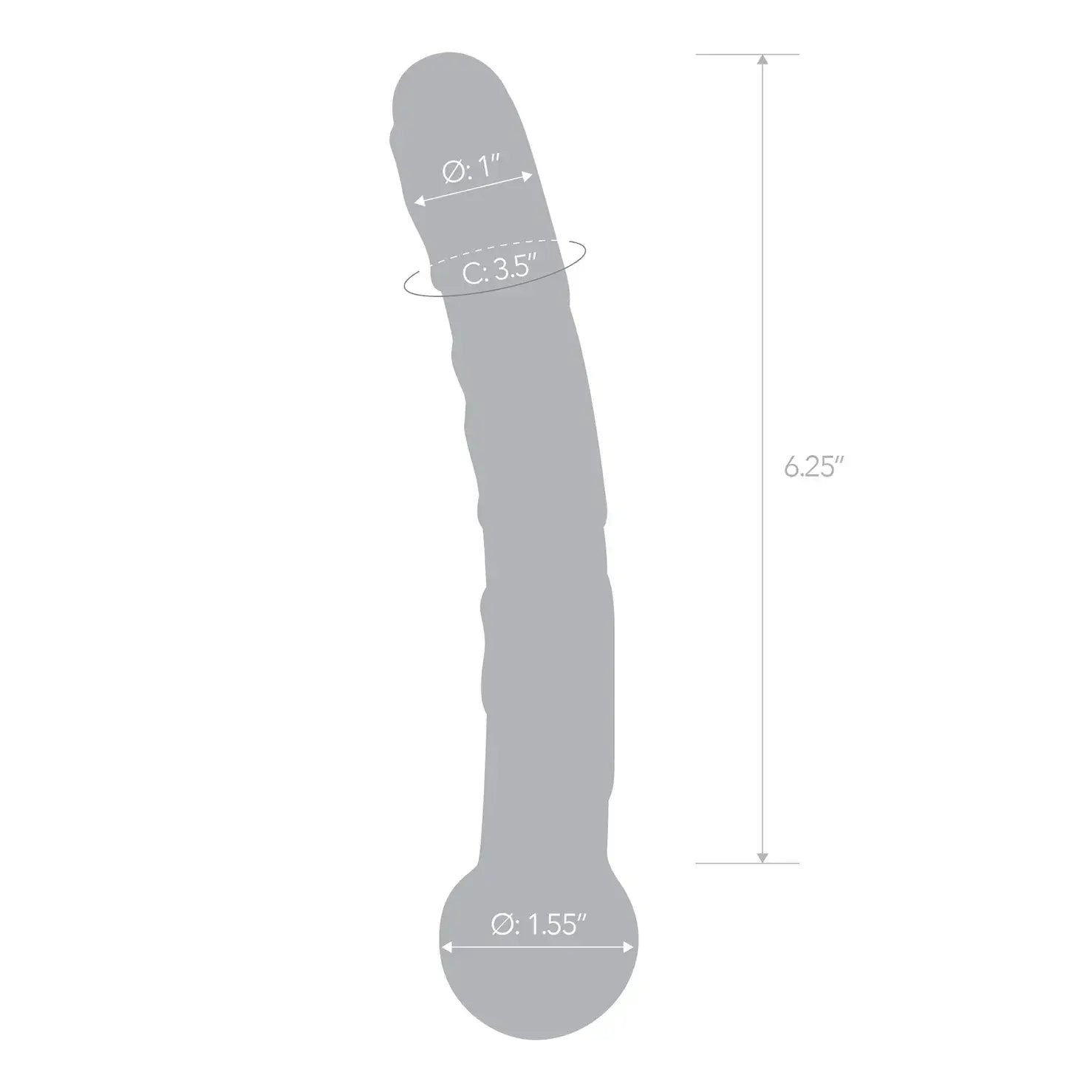 Gläs Orange Glass Tickler Dildo - Rolik®