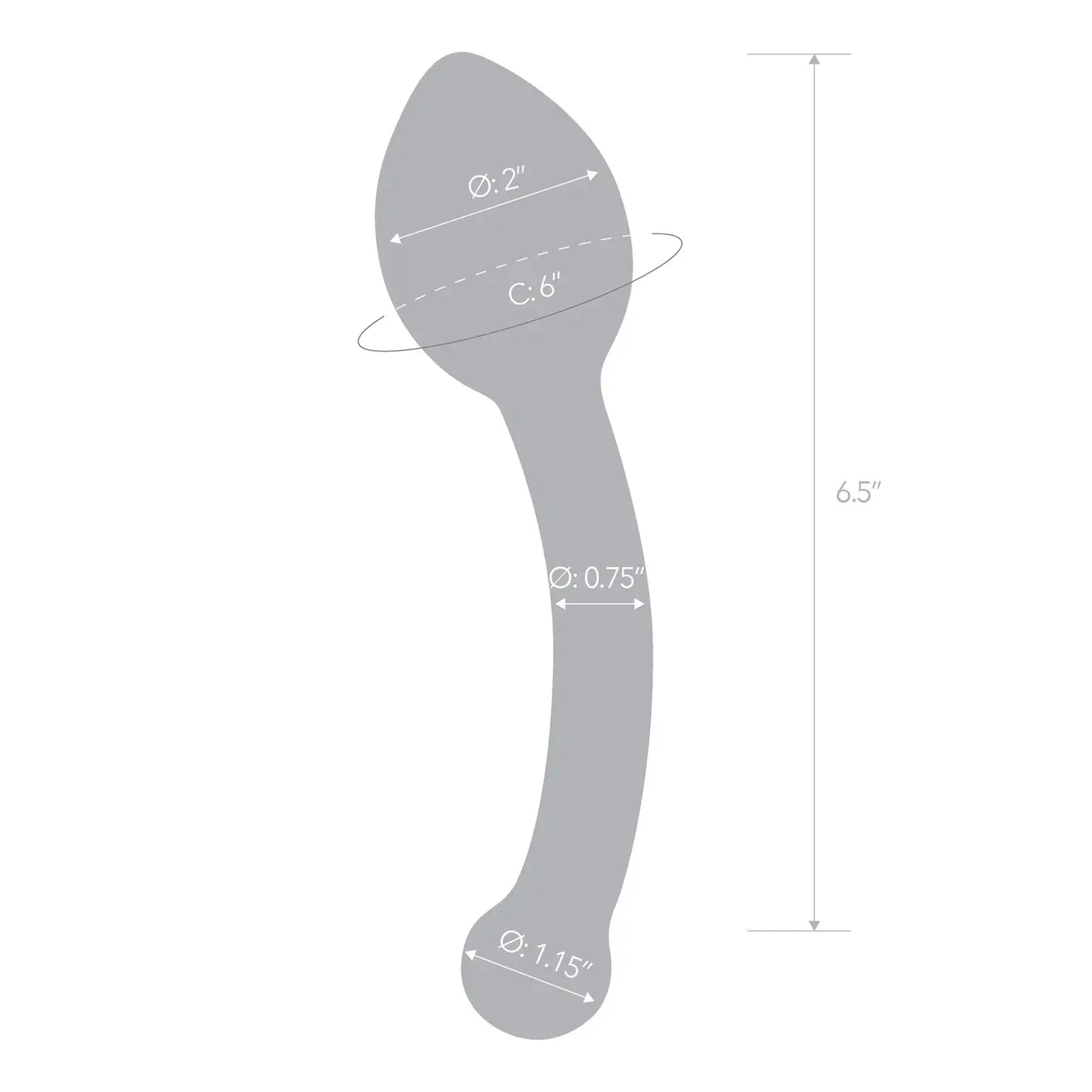 Gläs Pure Indulgence Glass Anal Slider Dildo - Rolik®