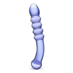 Gläs Purple Rain Ribbed Glass Dildo - Rolik®