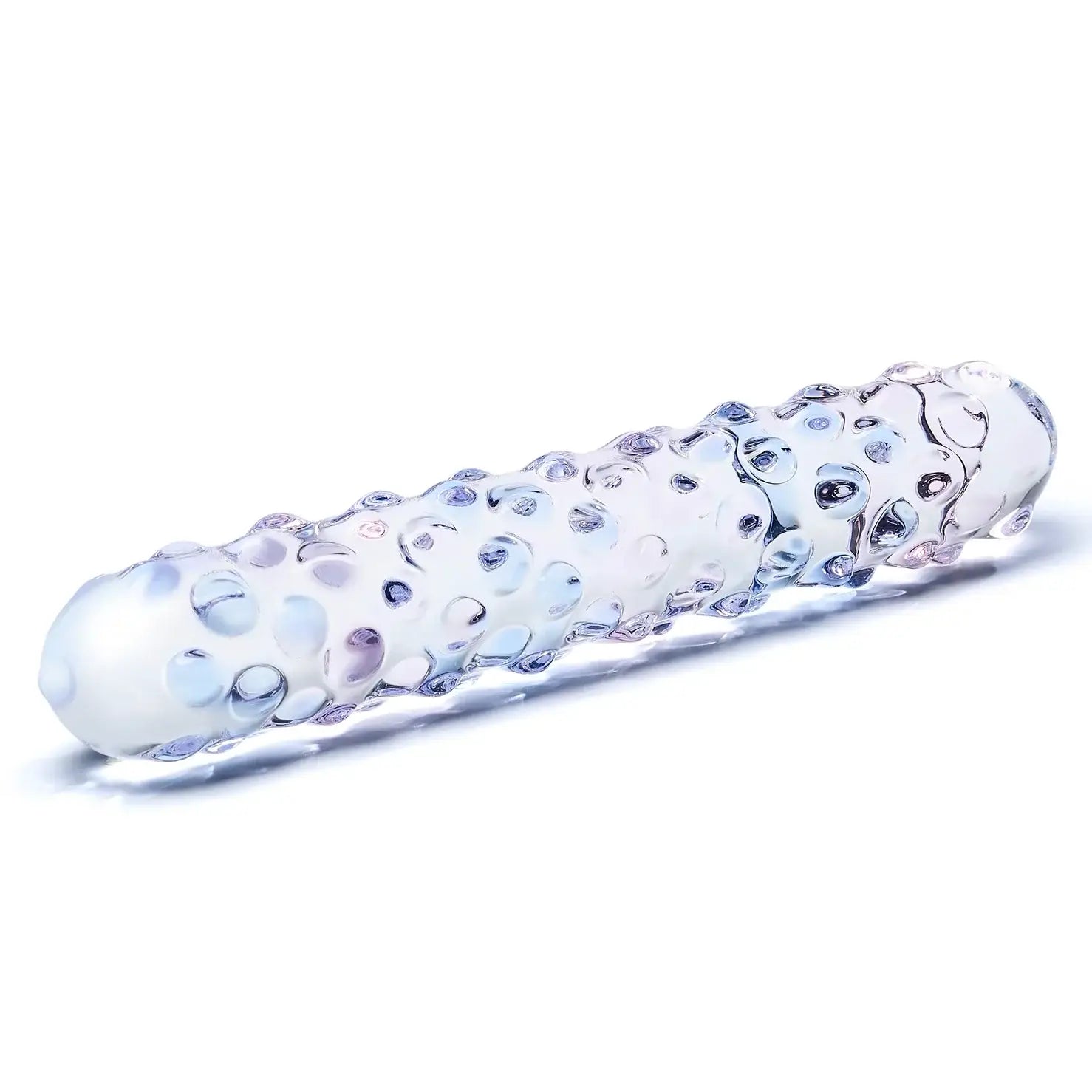 Gläs Purple Rose Nubby Glass Dildo - Rolik®