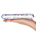 Gläs Purple Rose Nubby Glass Dildo - Rolik®