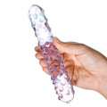Gläs Purple Rose Nubby Glass Dildo - Rolik®