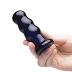 gläs Rechargeable Ribbed Glass 3.5" Butt Plug - Rolik®