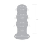 gläs Rechargeable Ribbed Glass 3.5" Butt Plug - Rolik®