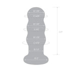 gläs Rechargeable Ribbed Glass 3.5" Butt Plug - Rolik®