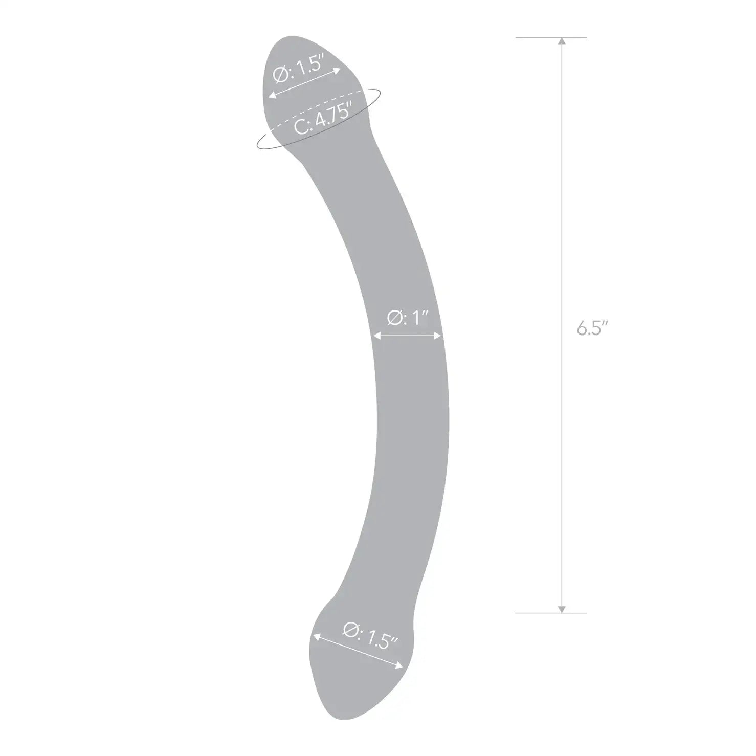 Gläs Red Head Glass Double Dildo - Rolik®