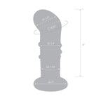 gläs Remote Vibrating G - Spot/ P - Spot Glass Plug with Nubs - Rolik®