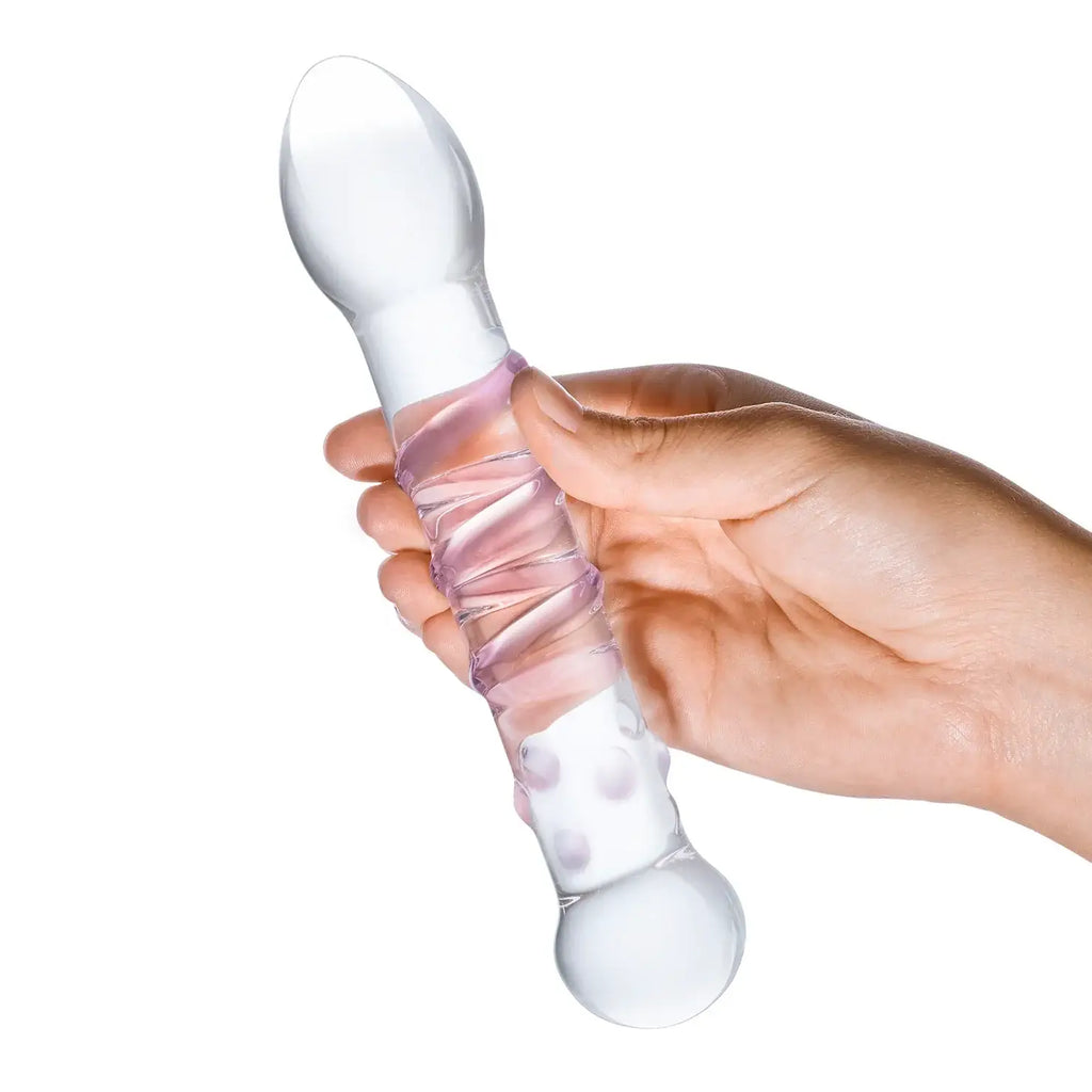Gläs Spiral Staircase Full Tip Glass Dildo - Rolik®