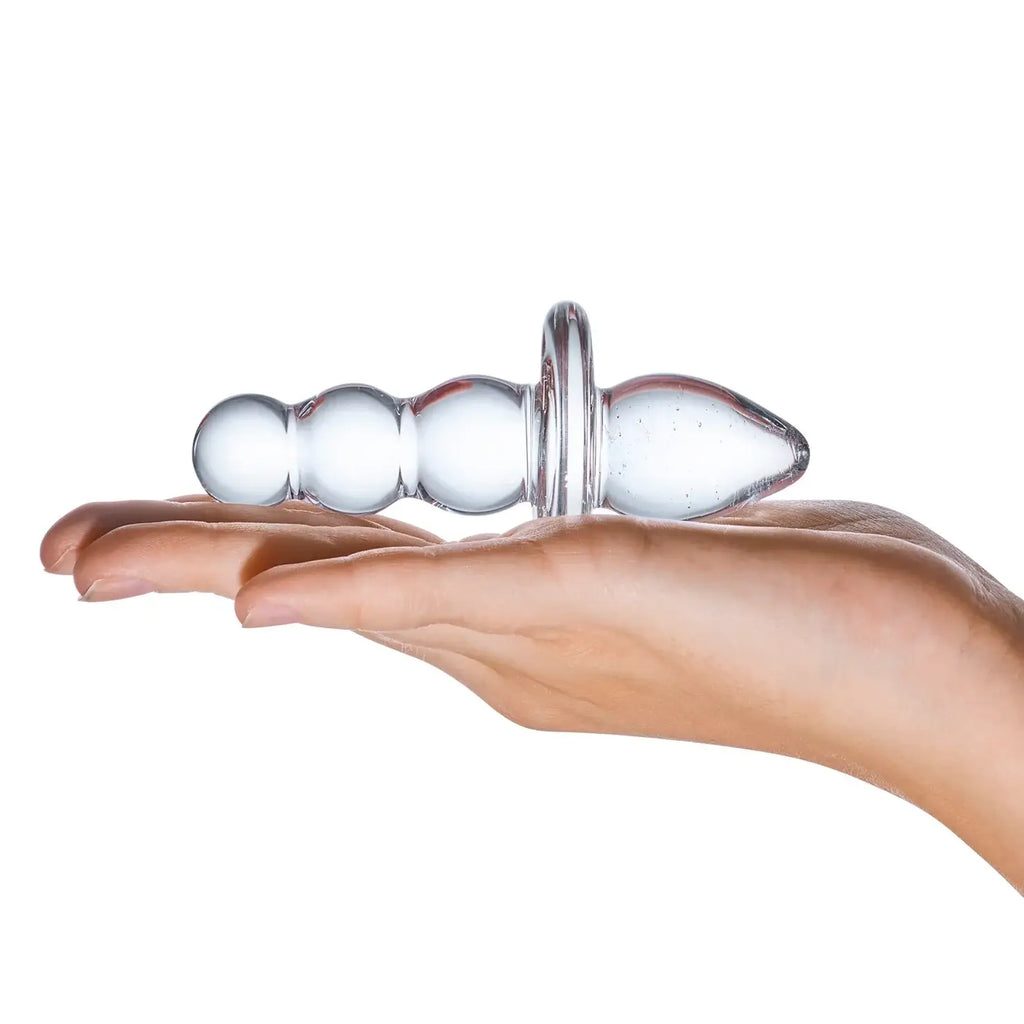 Gläs Titus Beaded Butt Plug - Rolik®