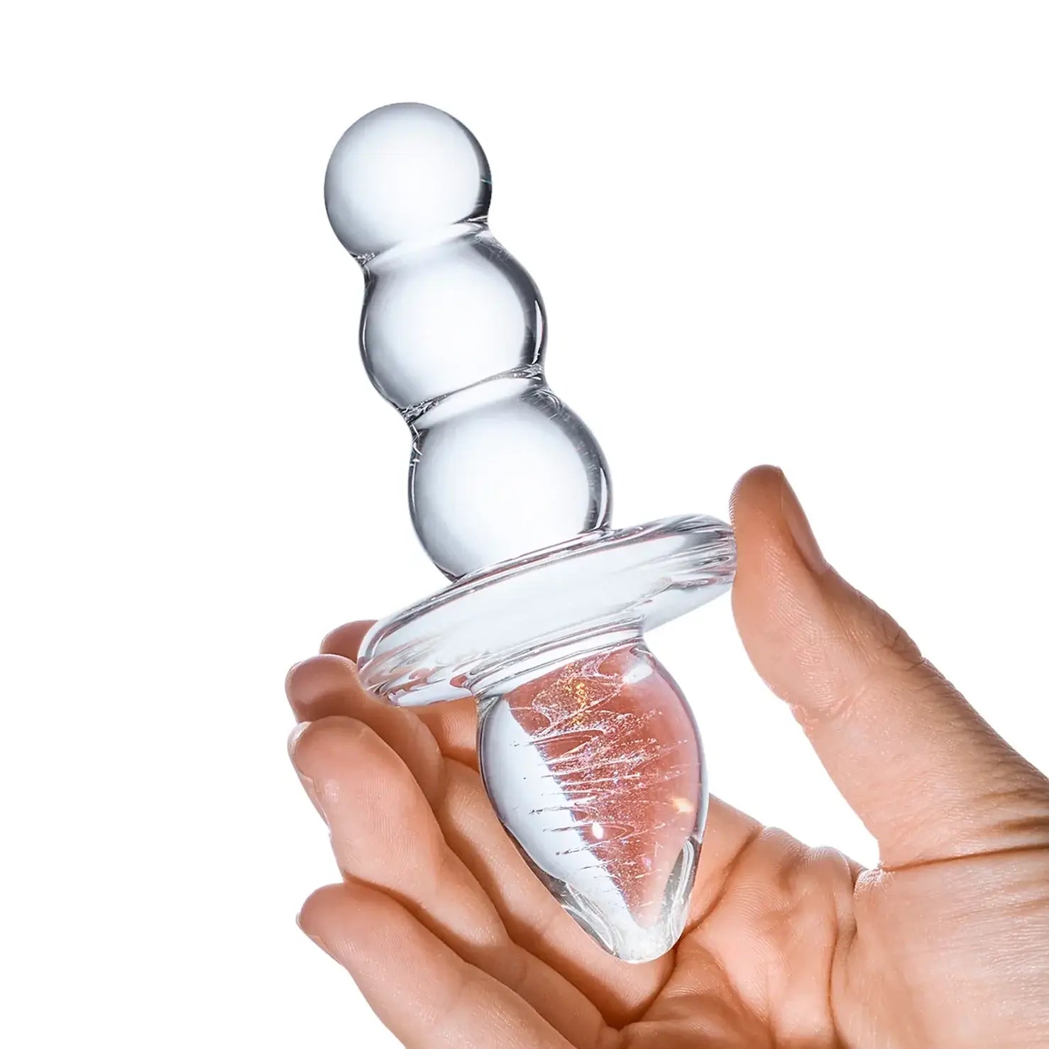 Gläs Titus Beaded Butt Plug - Rolik®