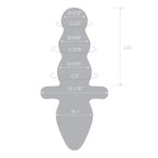 Gläs Titus Beaded Butt Plug - Rolik®