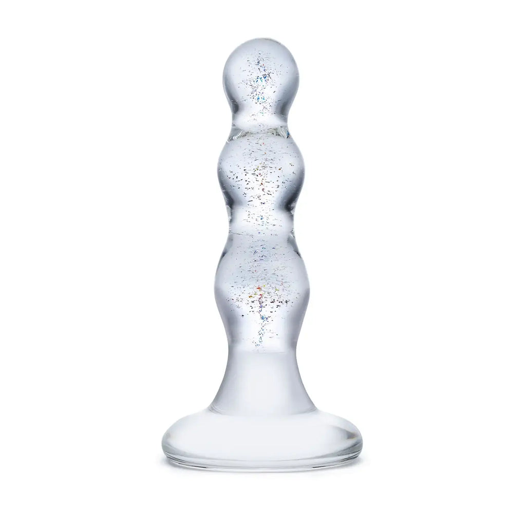 Gläs Triple Play Beaded Butt Plug - Rolik®