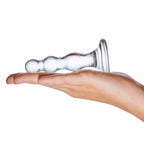 Gläs Triple Play Beaded Butt Plug - Rolik®