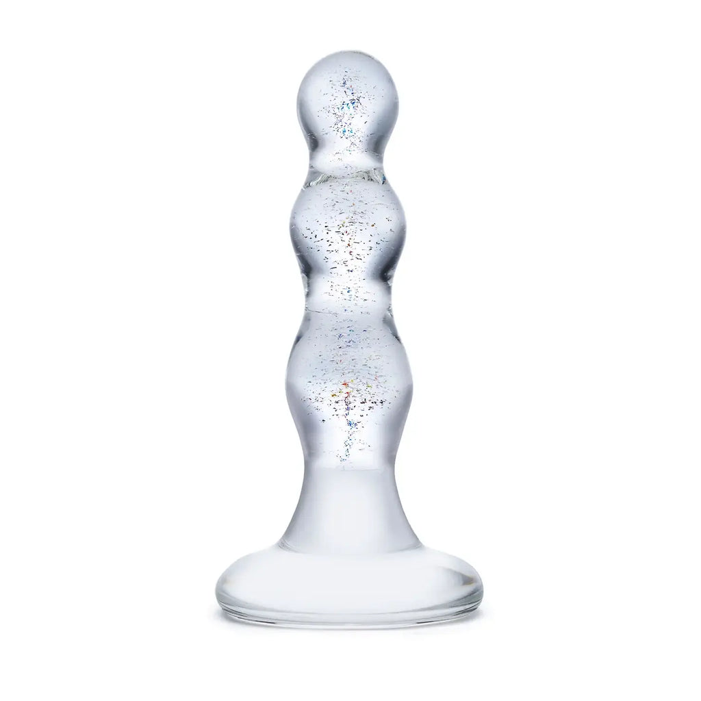 Gläs Triple Play Beaded Butt Plug - Rolik®