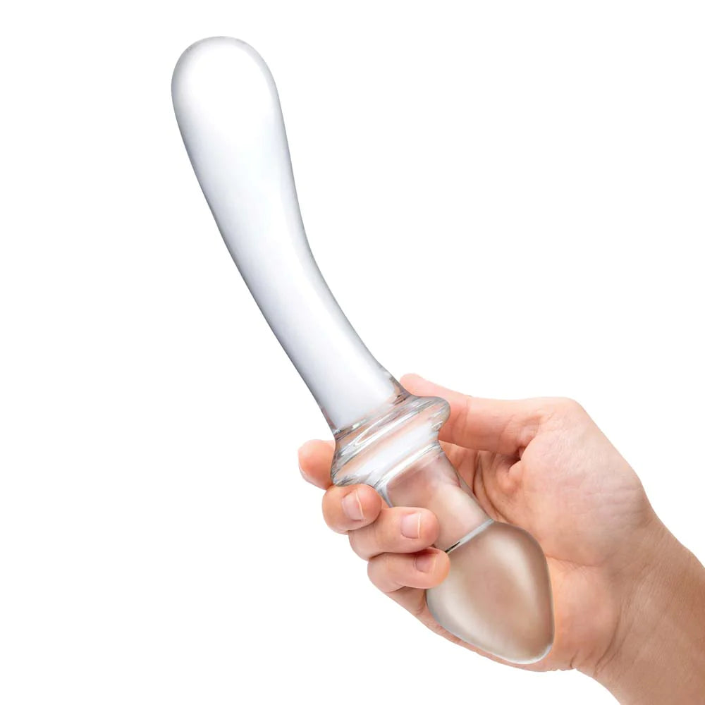 Gläs 9&quot; Classic Curved Dual-Ended Dildo - Rolik®