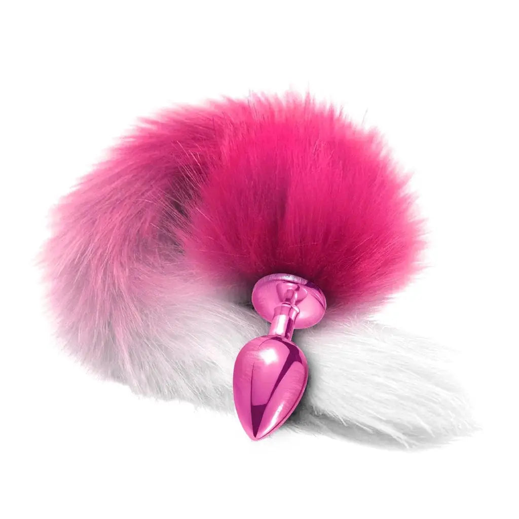 Nixie™ Metal Butt Plug With Ombre Tail - Rolik®