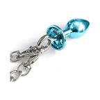 Global Novelties NIXIE Metal Butt Plug & Furry Handcuff Set | Anal Bondage Play