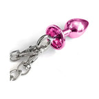 Global Novelties NIXIE Metal Butt Plug & Furry Handcuff Set | Anal Bondage Play