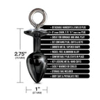 Global Novelties NIXIE Metal Butt Plug & Furry Handcuff Set | Anal Bondage Play