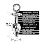 Global Novelties NIXIE Metal Butt Plug & Furry Handcuff Set | Anal Bondage Play