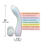 Global Novelties WINX Gee Whiz Squishy Silicone Vibrator Pastel Rainbow