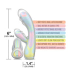 Global Novelties WINX Honey Bunny Squishy Silicone Vibrator Pastel Rainbow