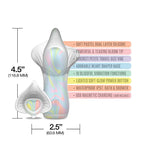 Global Novelties WINX Lily Dilly Squishy Silicone Vibrator Pastel Rainbow