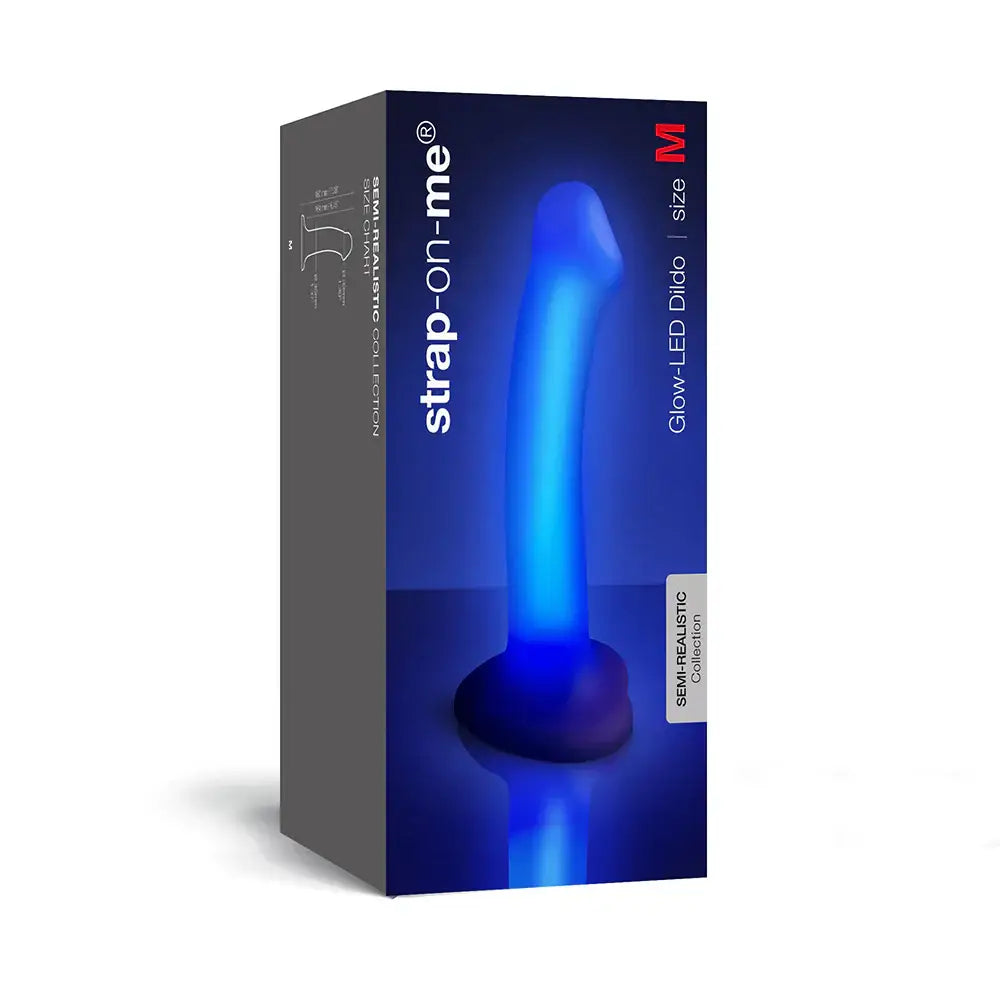 Blue Glow-LED Dildo