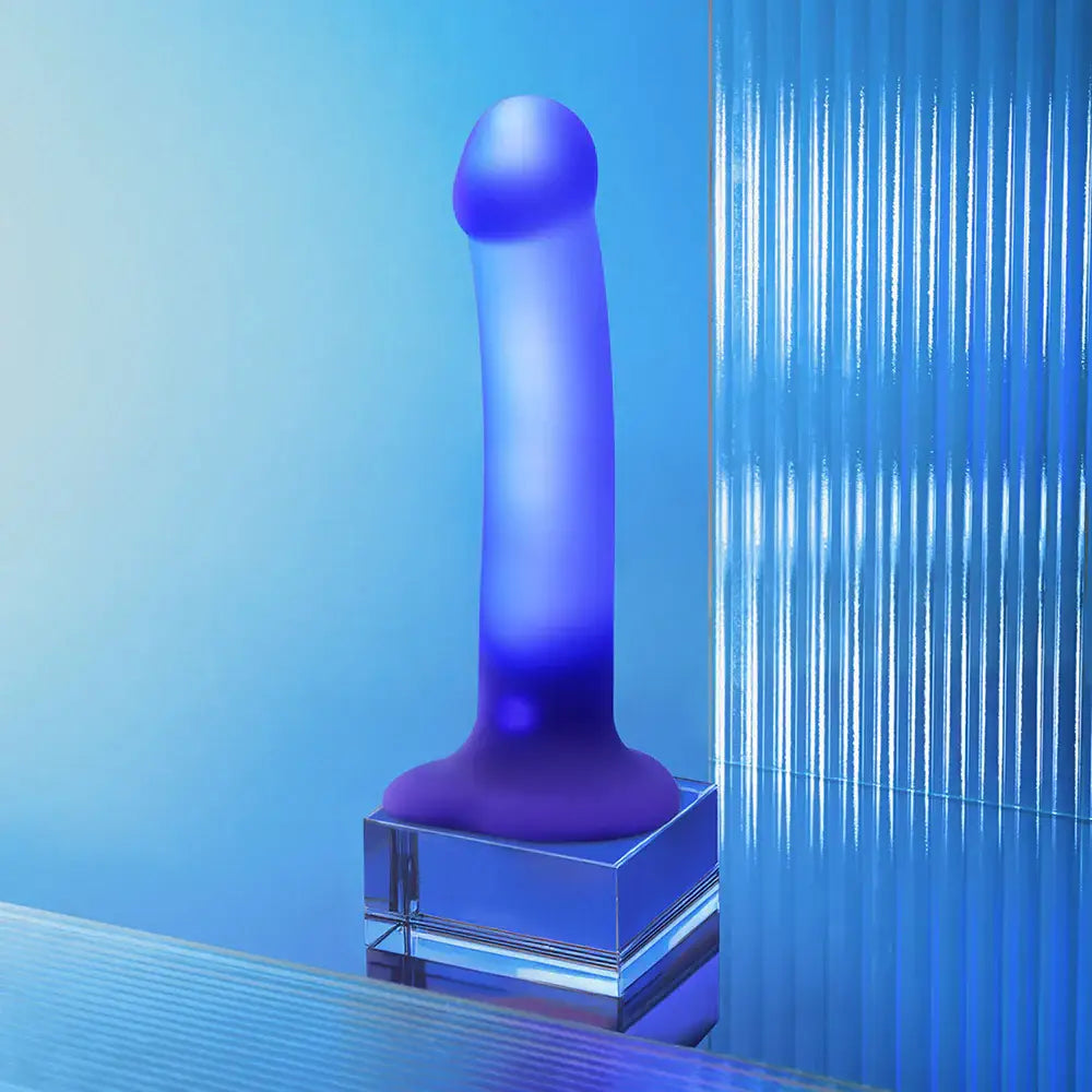 Blue Glow-LED Dildo