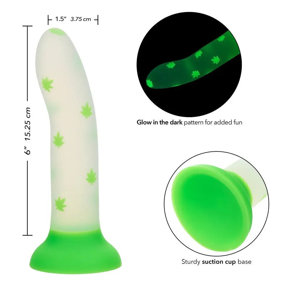 Glow Stick Leaf Silicone Dildo - Rolik®