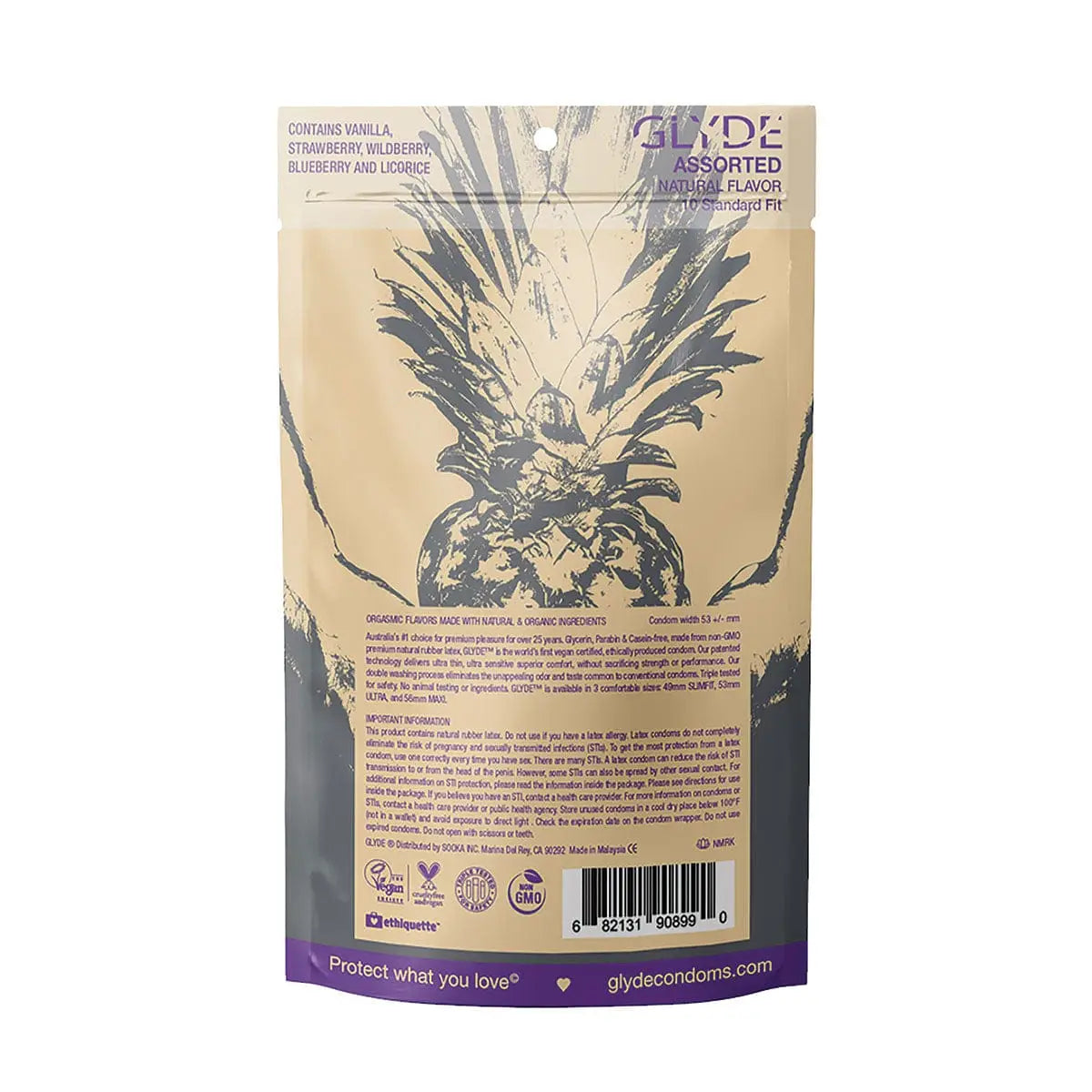 Glyde Organic Assorted Flavored Condoms - Rolik®