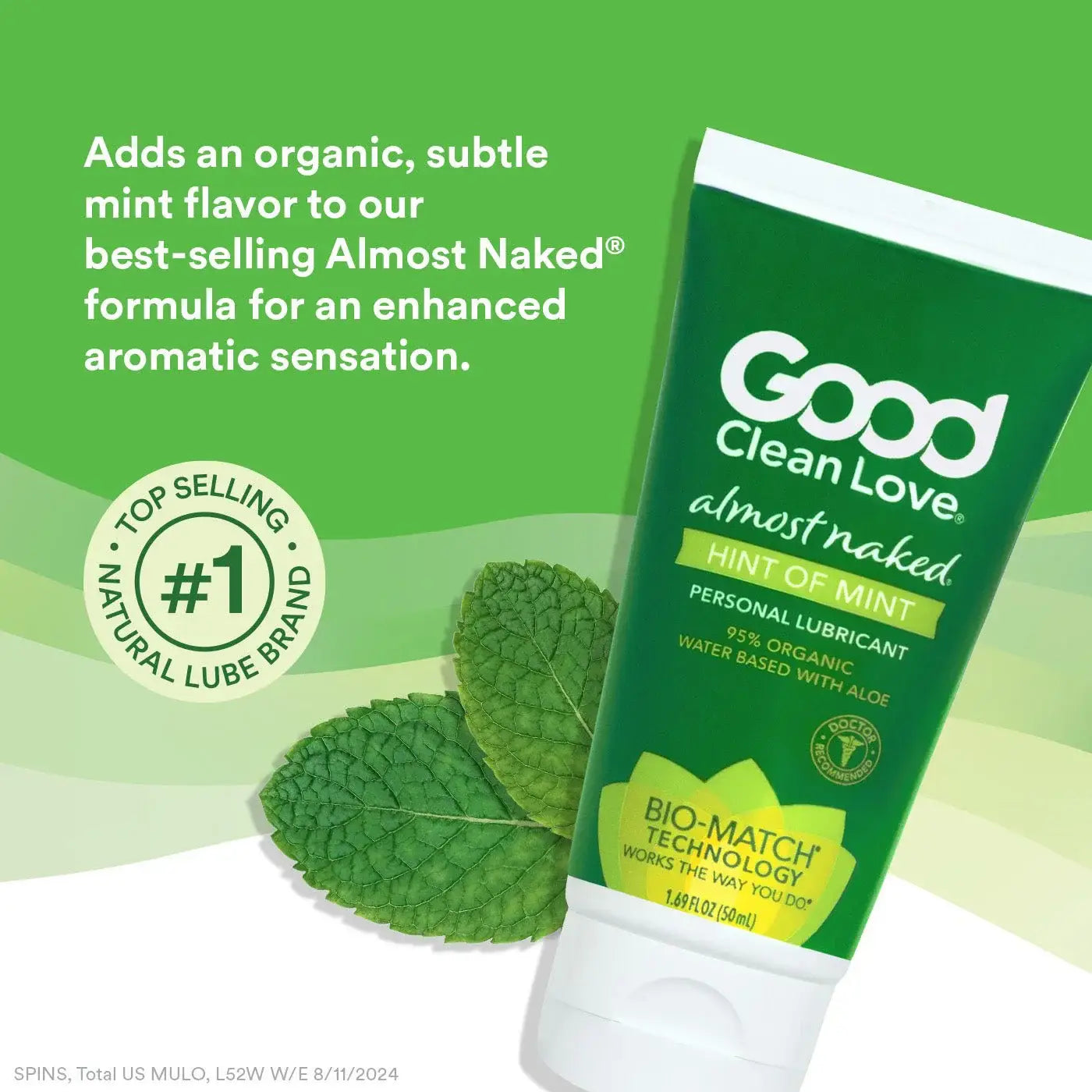 Good Clean Love® Love Almost Naked Hint of Mint Organic Water-Based Lubricant 1.69 fl. oz.
