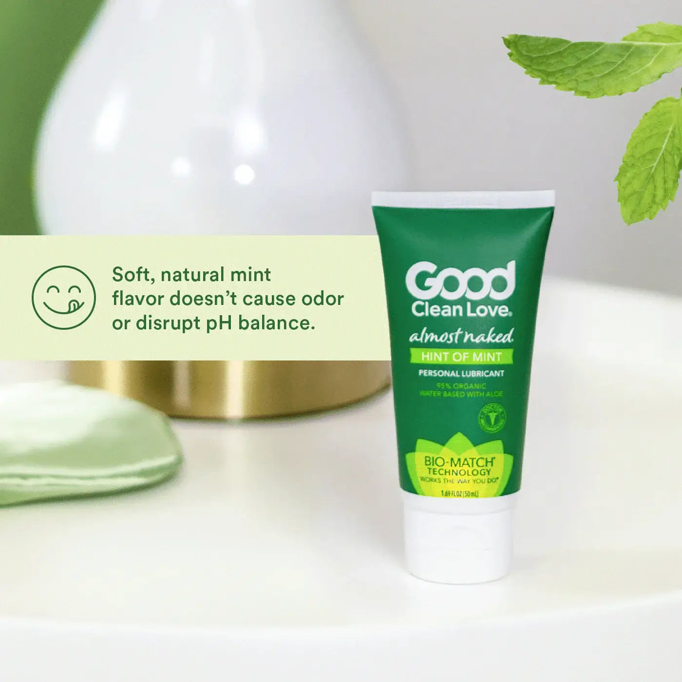 Good Clean Love® Love Almost Naked Hint of Mint Organic Water-Based Lubricant 1.69 fl. oz.