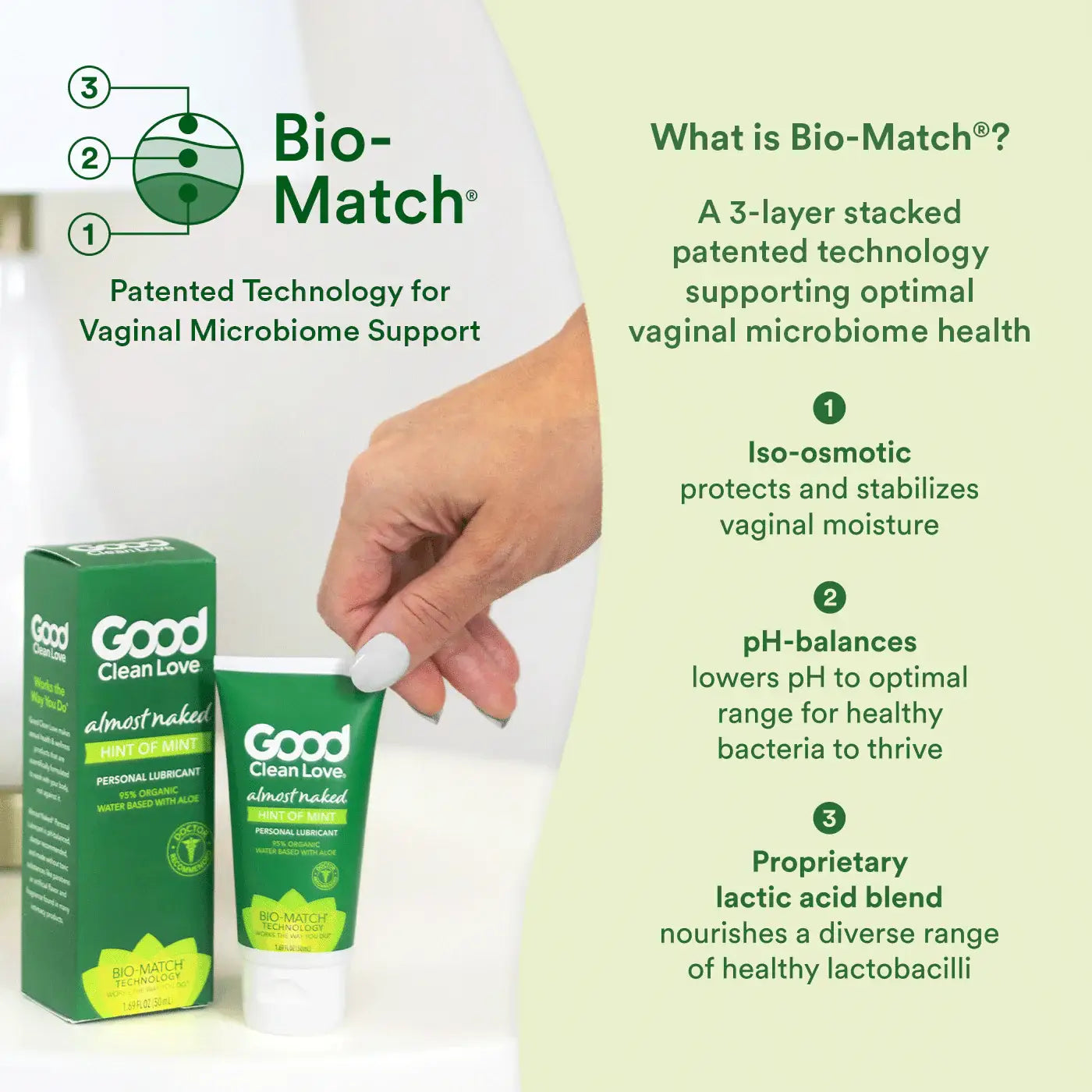 Good Clean Love® Love Almost Naked Hint of Mint Organic Water-Based Lubricant 1.69 fl. oz.