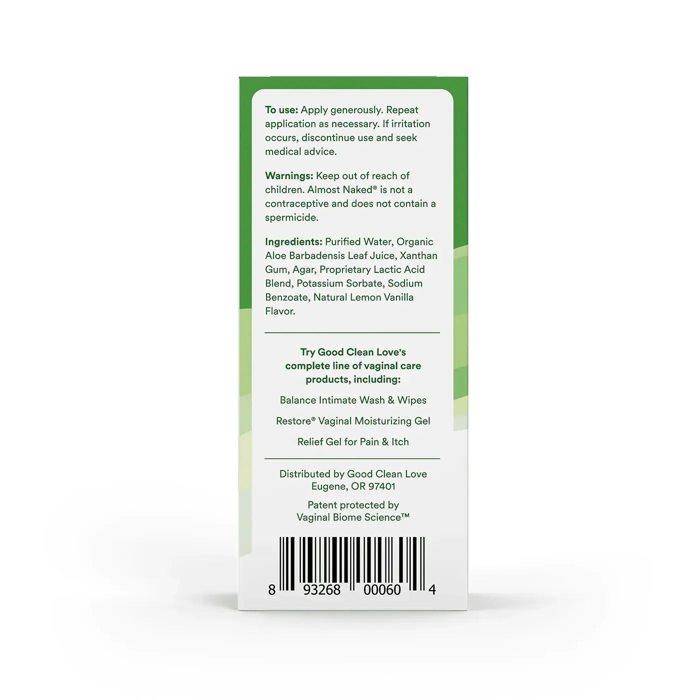 Good Clean Love® Love Almost Naked Organic Personal Lubricant 4 fl. oz.