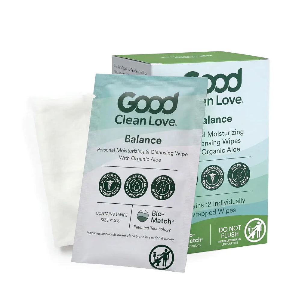 Good Clean Love® Love Balance pH-Balanced Cleansing Wipes - 12 Pack