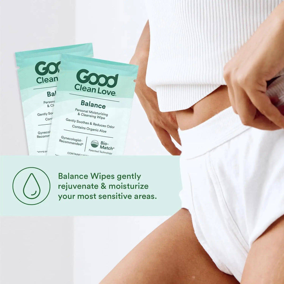 Good Clean Love® Love Balance pH-Balanced Cleansing Wipes - 12 Pack