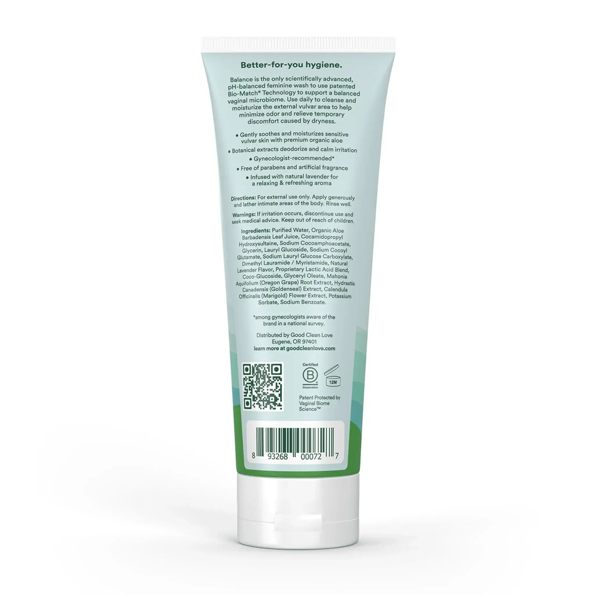 Good Clean Love® Love Balance pH-Balanced Intimate Wash with Organic Aloe Vera 8 fl. oz.