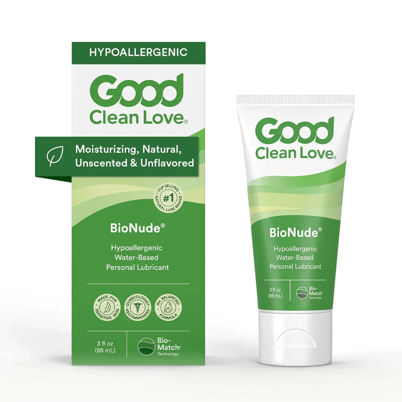 Good Clean Love® Love BioNude Ultra Sensitive Water-Based Lubricant - Natural Intimate Moisturizer 3 fl. oz.