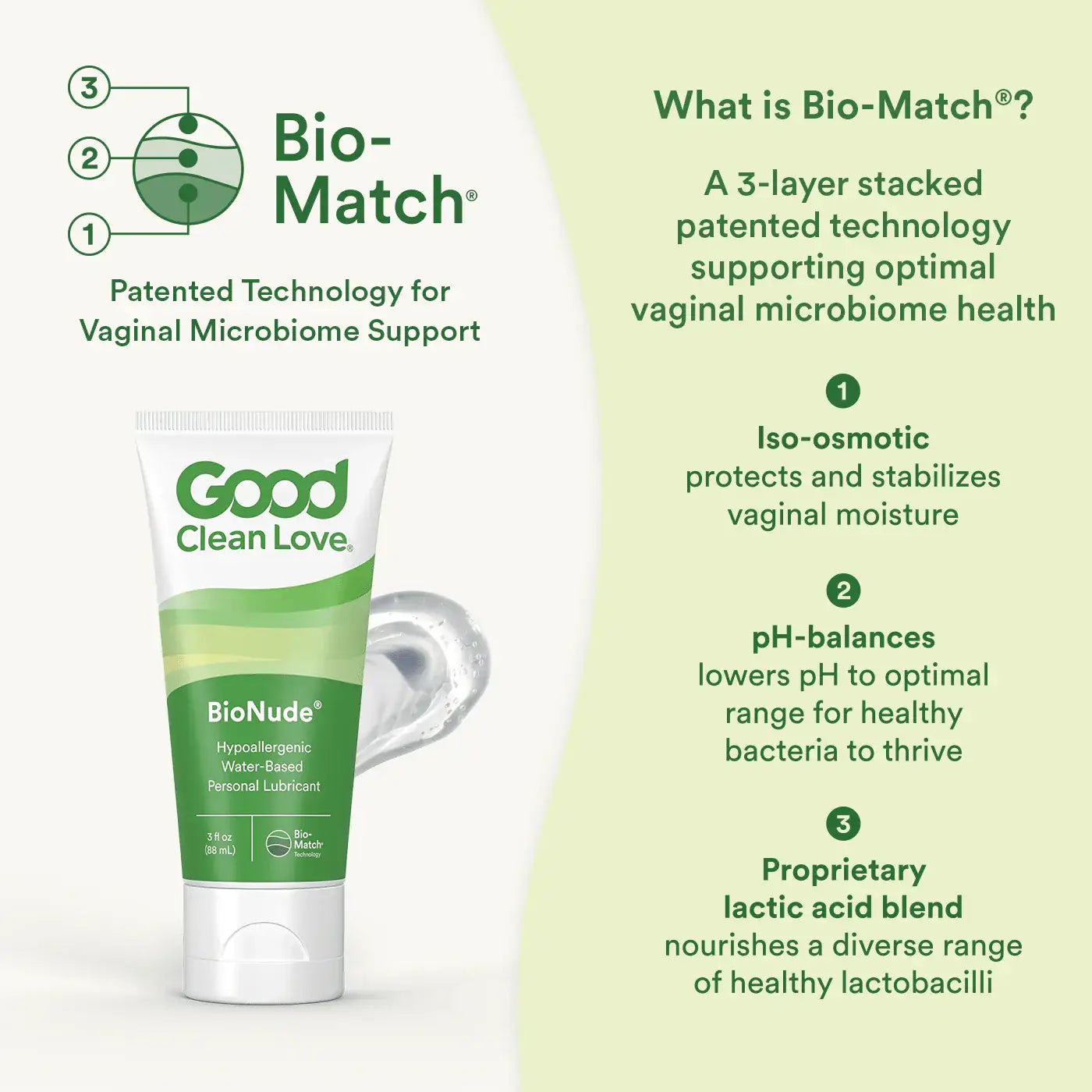 Good Clean Love® Love BioNude Ultra Sensitive Water-Based Lubricant - Natural Intimate Moisturizer 3 fl. oz.