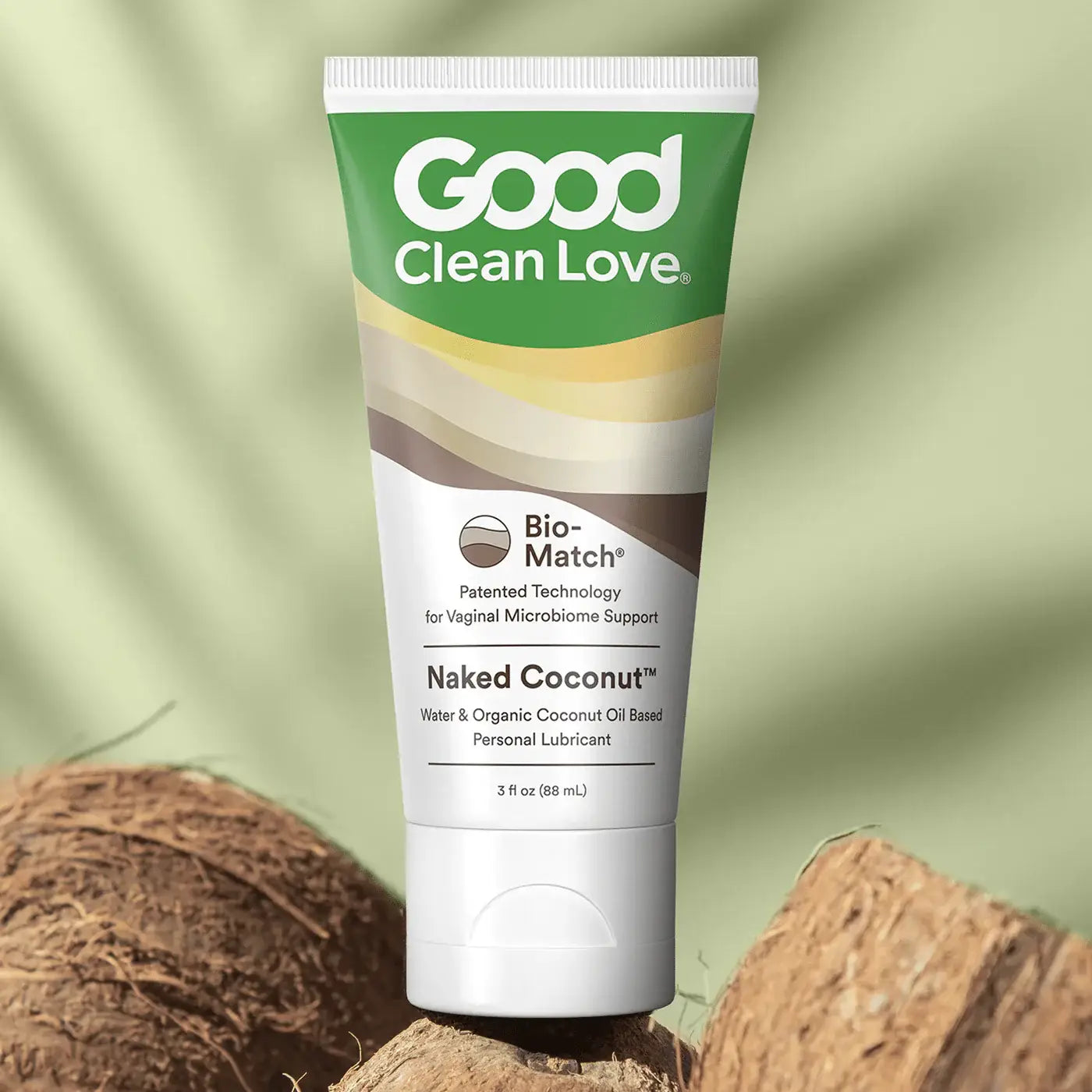 Good Clean Love® Love Naked Coconut Lubricant | pH-Balanced | Hyaluronic Acid 3 fl. oz.