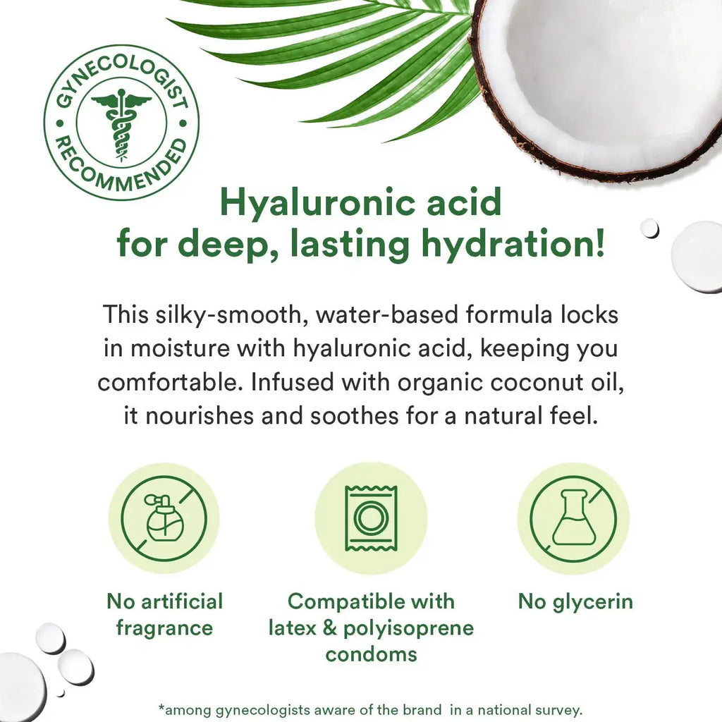 Good Clean Love® Love Naked Coconut Lubricant | pH-Balanced | Hyaluronic Acid 3 fl. oz.